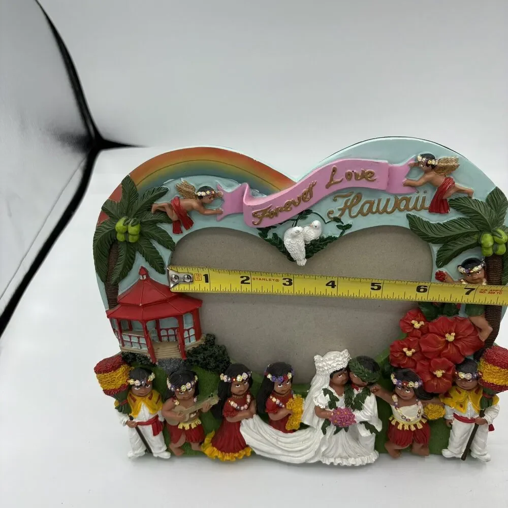 MTA Hawaii 3D Picture Photo Frame Wedding Forever Love Native People‎ Bride F1